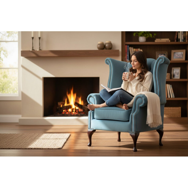 Upholstered Wingback Chair