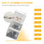 HOMCOM 8PCS Stackable Clear Plastic Shoe Storage Box for UK/EU Size 12/46