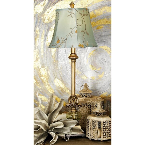 Cottage Small Table Lamp Distressed Light Bronze - 6.5 x 18 - On