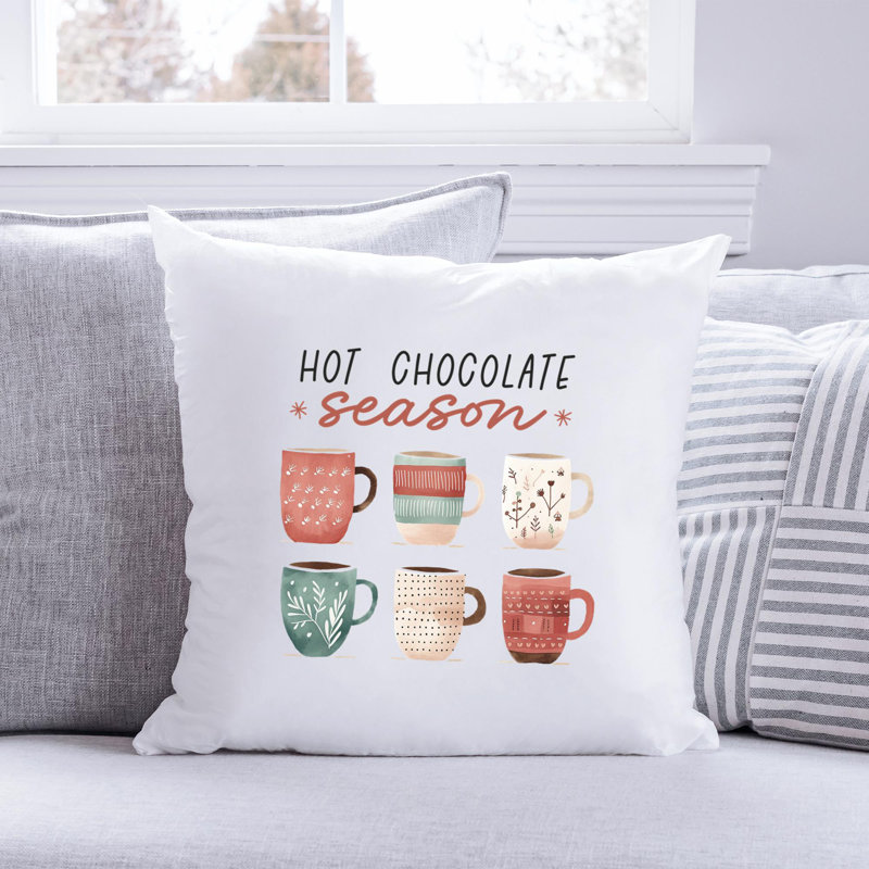 12_CozyChristmas Reversible Throw Pillow, 18" x 18"