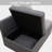 Clevette Convertible Storage Sofa with Adjustable Seat Cushions - Dual Function Single/Double Sofa in Elegant Linen Fabric for Small Spaces-1301634245