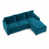 Velours paon antique