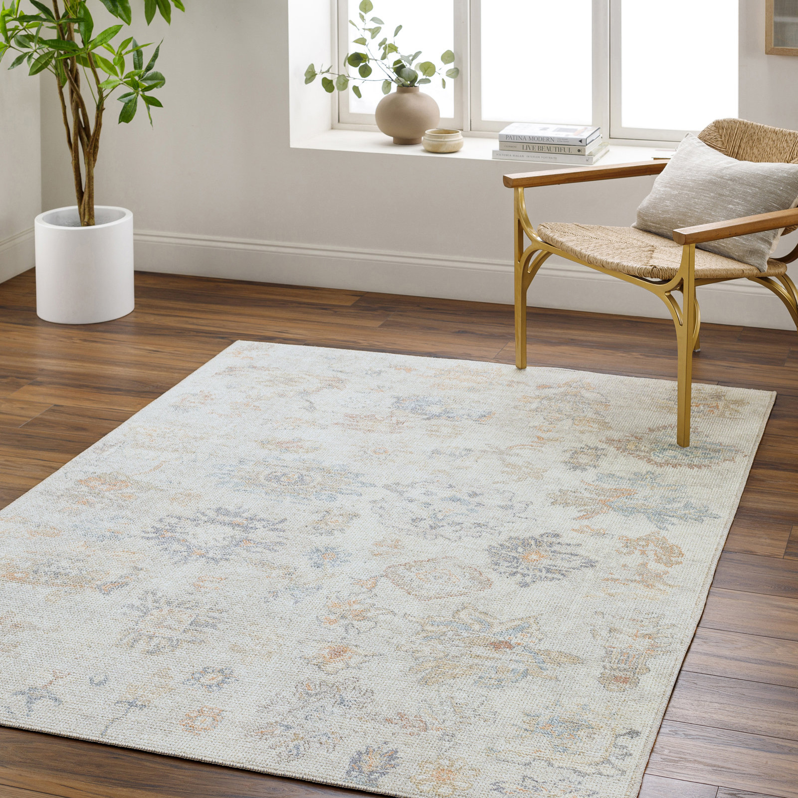 Theia Rug Langley Street Theia Vintage Look Machine Woven Gray,Cream,Tan,Charcoal ...