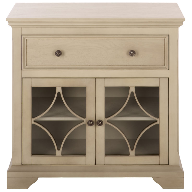 Commode 2 tiroirs David, Creme
