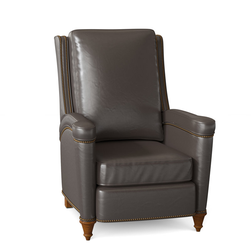 Mayes Recliner, French Natural, Aline Fumo Genuine Leather, New Classiques