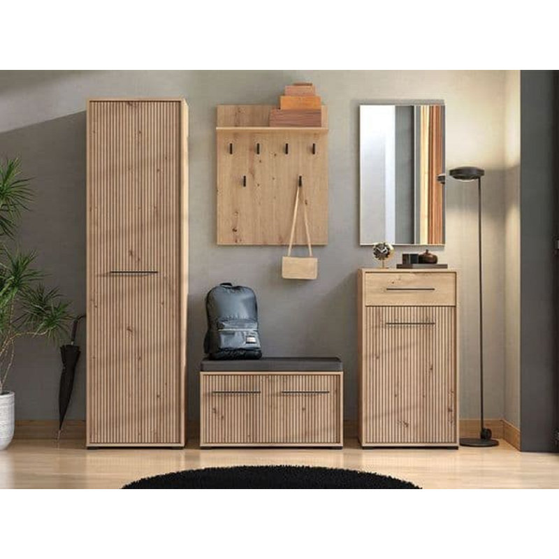 Linen Upholstered Storage Bench