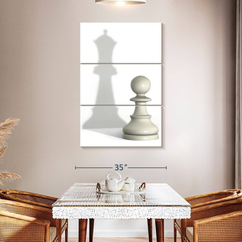 Senne Queen Pawn Shadow, 50" H x 32" W