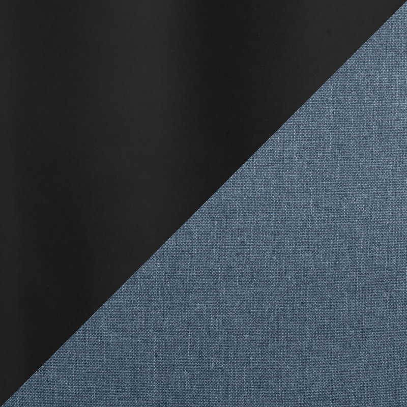 Elzada 18.5'' H Upholstered Side Chair, Black, Blue Polyester Blend