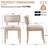Modern Upholstered Linen Fabric Beige Dining Chairs With 5.12” Thick Seat Cushion, Armless Wood Kitchen & Dining Room Chairs, Fully Assembled-119443820