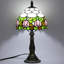 Lampe de table Tiffany de style tulipe rose, 3 températures de couleur réglables