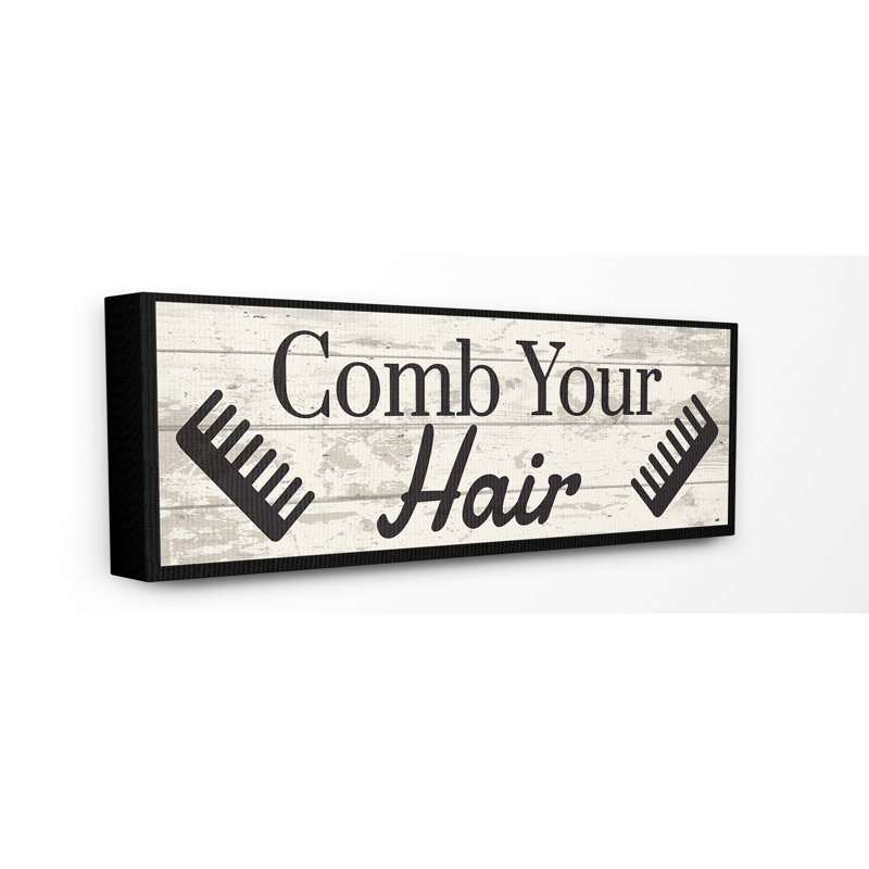 Dépeignez votre en planches à cheveux, H 10 po x l 24 po x P 0,5 po, Toile