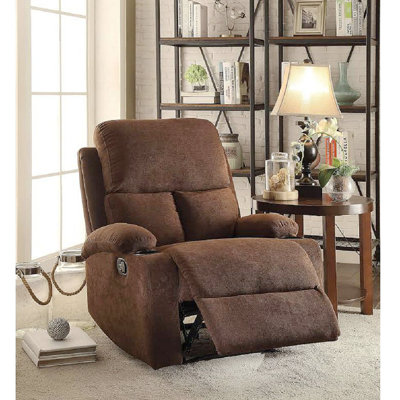 Fauteuil inclinable en microfibre polie