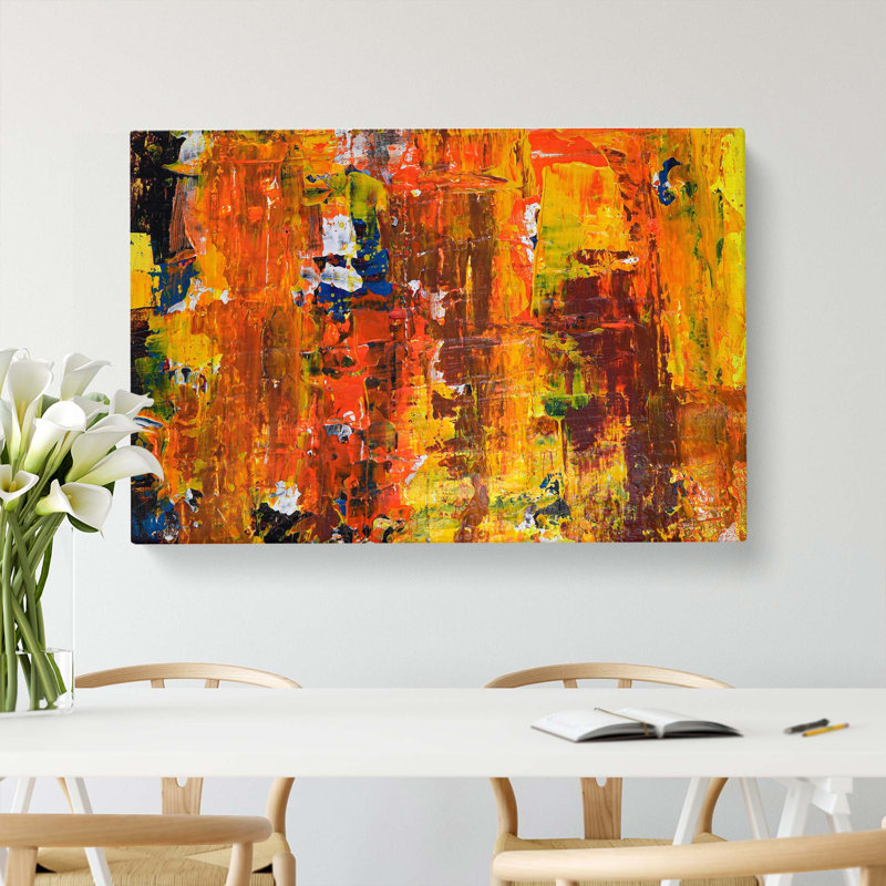 Abstract Art Painting Vol.116 by S.Johnson - Wrapped Canvas Painting Print, 40cm H x 60cm W x 3cm D