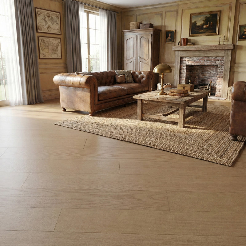Chêne foncé 0,59 po T x 35,83 po L x 4,92 po W Plancher de bois franc d'ingénierie à rainure et languette (24,49 pieds carrés)
