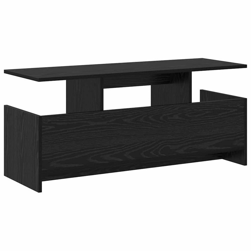 Unfinished TV Stand for TVs up to 77", Black Oak