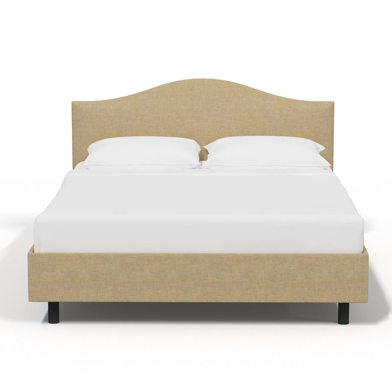 Eaucourt Upholstered Platform Bed, Classic Sandstone Linen, California King