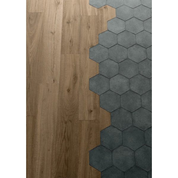 Terraclay Stoneware Hexagon Tile 8.5X10”