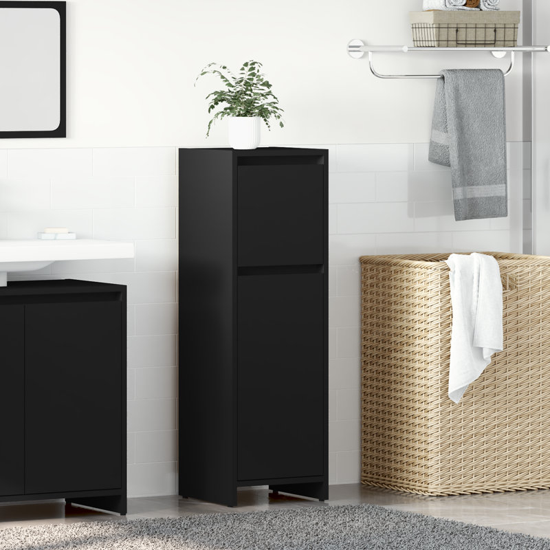 Dorla Linen Cabinet, Concrete Grey