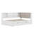 Full Size Corner Bed Frame With Storage Bookcase And Upholstered Headboard, Charging Station And Drawers-108195612-108195617