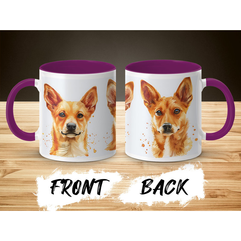 Ceramic Coffee Mug, 2, Purple