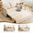 61.75" Queen Size 3 in 1 Convertible Sleeper Sofa with 6-Position Adjustable Backrest & Side Pockets for Living Room, Apartment.-1813696059