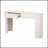 Modern Fluted Entryway Table With Storage, Elegant Oval Top And 2 Drawers For Stylish Home Decor-1166327203