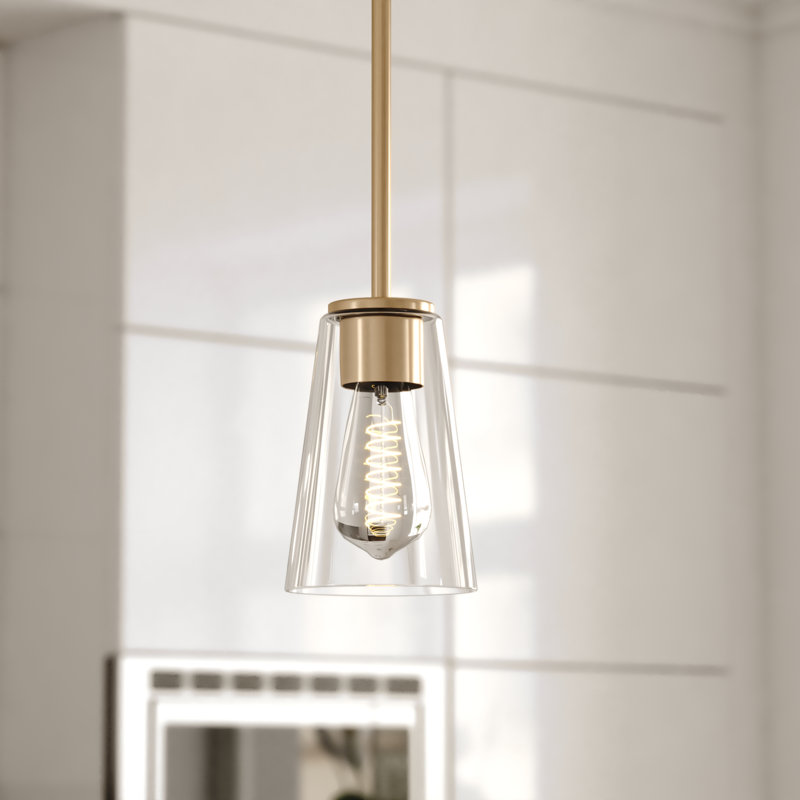 Luminaire suspendu conique à 1 lumière Beverly, Noir