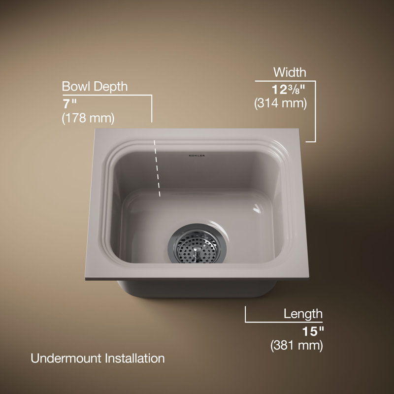 Northland 15 In. Undermount Single-Bowl Bar Sink