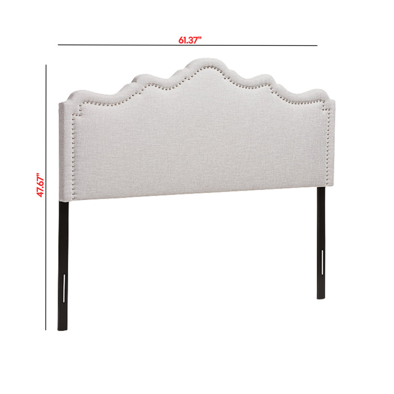 Arhaan Paskett Modern And Contemporary Headboard, Queen, Greyish Beige