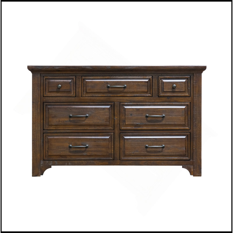 Brown 7-Drawer Dresser