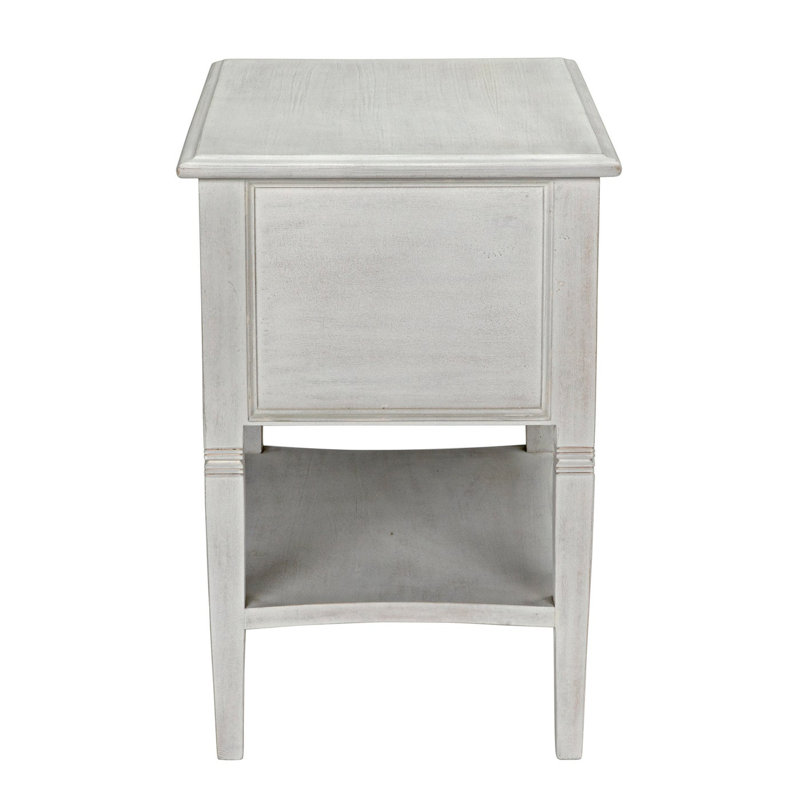 Oxford End Table, White Wash
