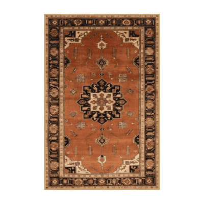 Machine Washable Persian Brown Area Rug