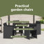 4 - Person Patio Dining Set with Rectangular Table , Cushions Included-110993120-110993117
