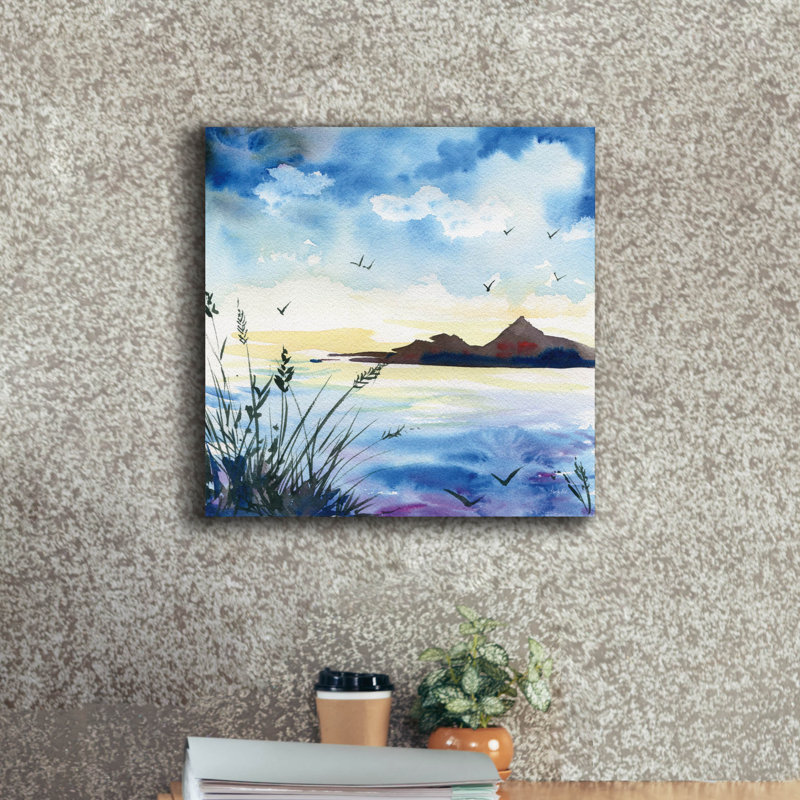 «Dusk» par Kristy, art mural sur toile, H 18 po x l 18 po x P 0,75 po