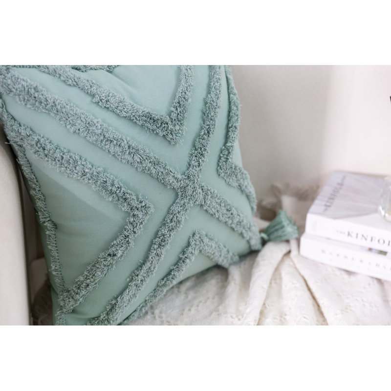 Housse de coussin Novel, Turquoise, Carré