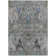 Machine Washable Indoor/Outdoor Xhevrie Pewter Rug