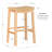 Hyacinth Hand-Woven Solid Wood Frame Counter and Bar Stool-1954834566