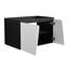 Meuble-lavabo moderne 32 pi, option de fermeture en douceur, blanc et noir 32 pi avec fermeture en douceur, fixation murale