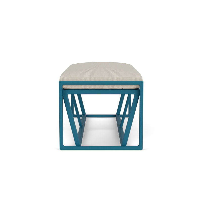 Summit Outdoor Dining Bench, Peacock, Fife Fog