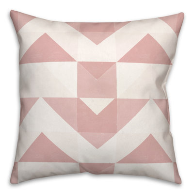Geo Blocks 7 Outdoor Square Pillow Cover & Insert
