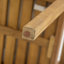 Chaises de patio en bois d'acacia Conrad