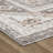5' Beige and Brown Abstract Distressed Area Rug