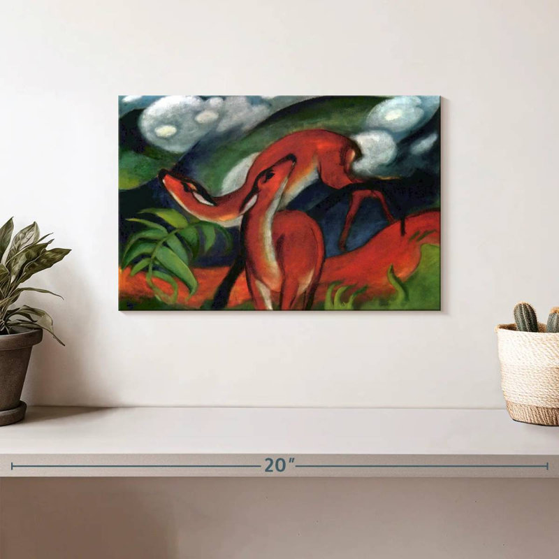 Brampt Red Deer II 1912, 8" H x 12" W