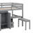 All-Inclusive Loft Bed With Integrated Staircase Bookshelf Drawers Workspace And Wardrobe Ideal Multifunctional Solution-116286868-116286864