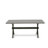 9-piece modern kitchen set consists of a wooden table with tabletop and 8 stackable chairs with White and Gray Pattern Polyester Fabric - Wire-brushed Black-849598722