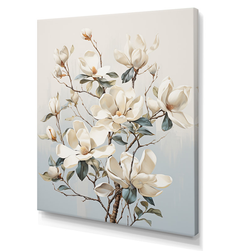 «Magnolias Beauty Blossums», impression sur toile, Toile tendue, H 20 po x l 12 po x P 1 po