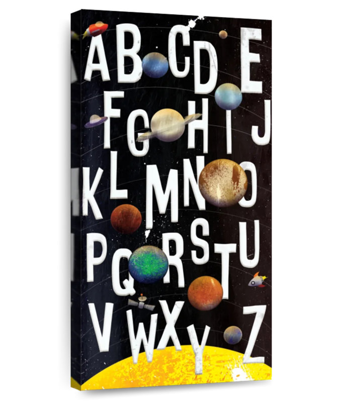 ABC Galaxy, 54" H x 27" W