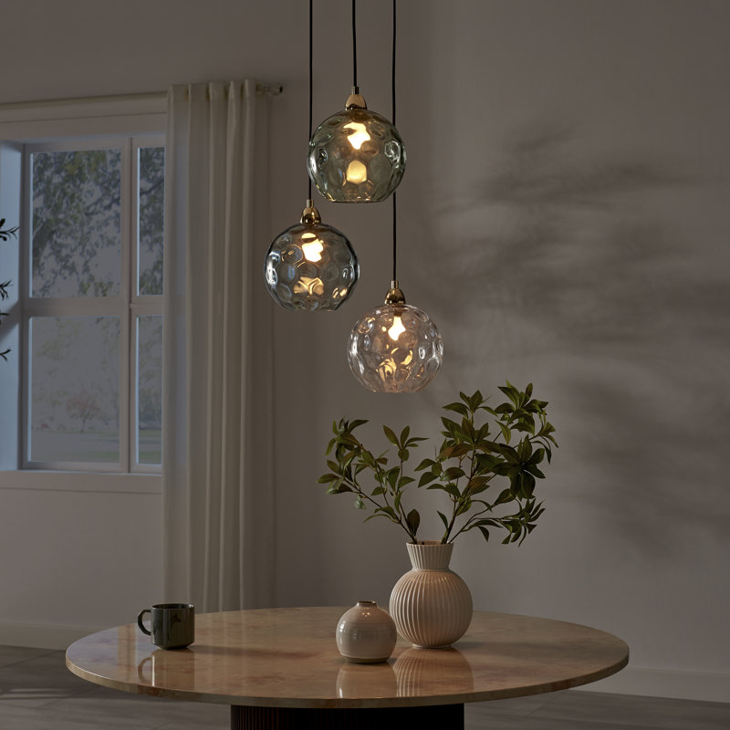 3 - Light Metal Tiered Pendant