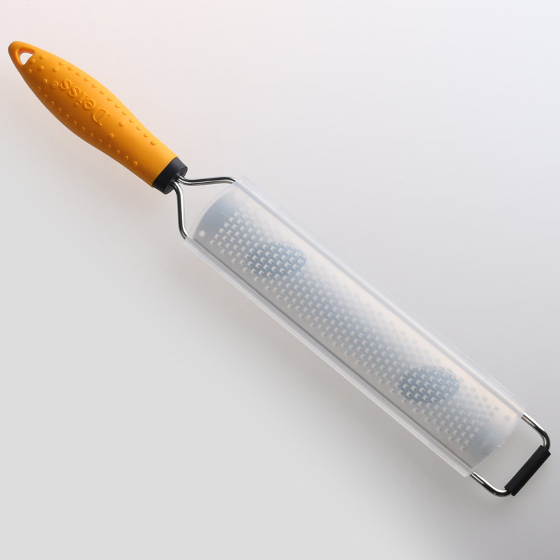 Zeste d'agrumes et râpe à fromage Deiss PRO - Parmesan citron, gingembre, ail, muscade, chocolat, légumes, fruits - Lame en acier inoxydable tranchante, large, lavable au lave-vaisselle