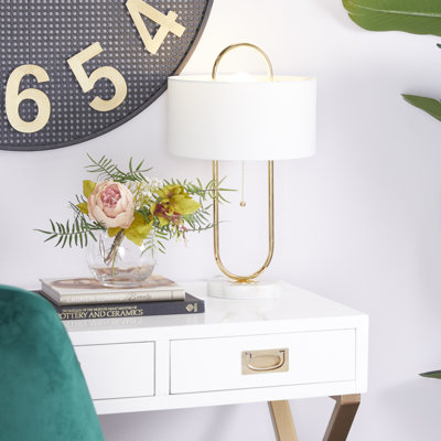 Cosmoliving By Cosmopolitan Modern Marble Accent Lamp
